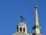 MADONNA DI TIRANO - La statua di San Michele domina dalla cupola della Basilica della Madonna