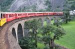 BRUSIO (CH) - Il Trenino Rosso del bernina sul Viadotto Elicoidale